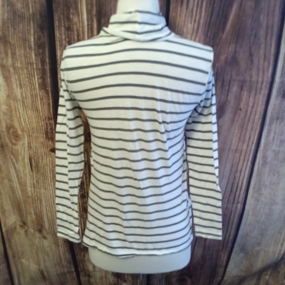 Madewell Whisper Turtleneck Size XXS Esme Stripe - Picture 5 of 9